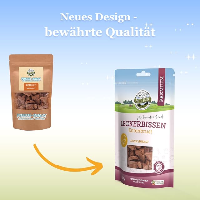 Foto 2 de 8 de Bellfor Snack Liofilizado para Perros con Pechuga de Pato - 50 g