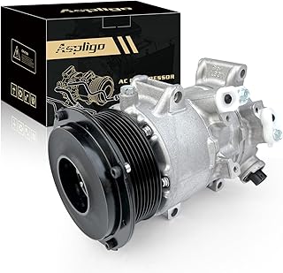 Air Conditioner AC Compressor Fits for Toyota RAV4 2.4L 2006-2008, Hiace 2.7L 2006-2012, Camry 2.4L 2007-2009, with A/C Clutch, CO11178JC AC Compressor, Replaces 8831006240, 8831033250