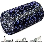 Yes4All High-Density EPP Round Back Roller Foam, Exercise Foam Roller for Yoga, & Pilates, Multiple Sizes and Colours, Blue Speckled - 12 inches