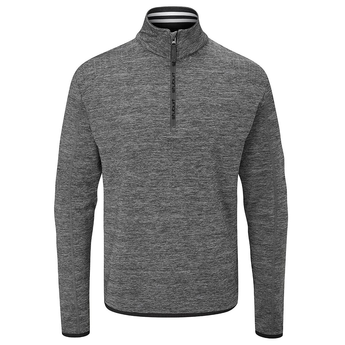 Stuburt Mens Avalanche Half Zip Thermal Moisture Wicking Mid Layer, Onyx Marl, L EU