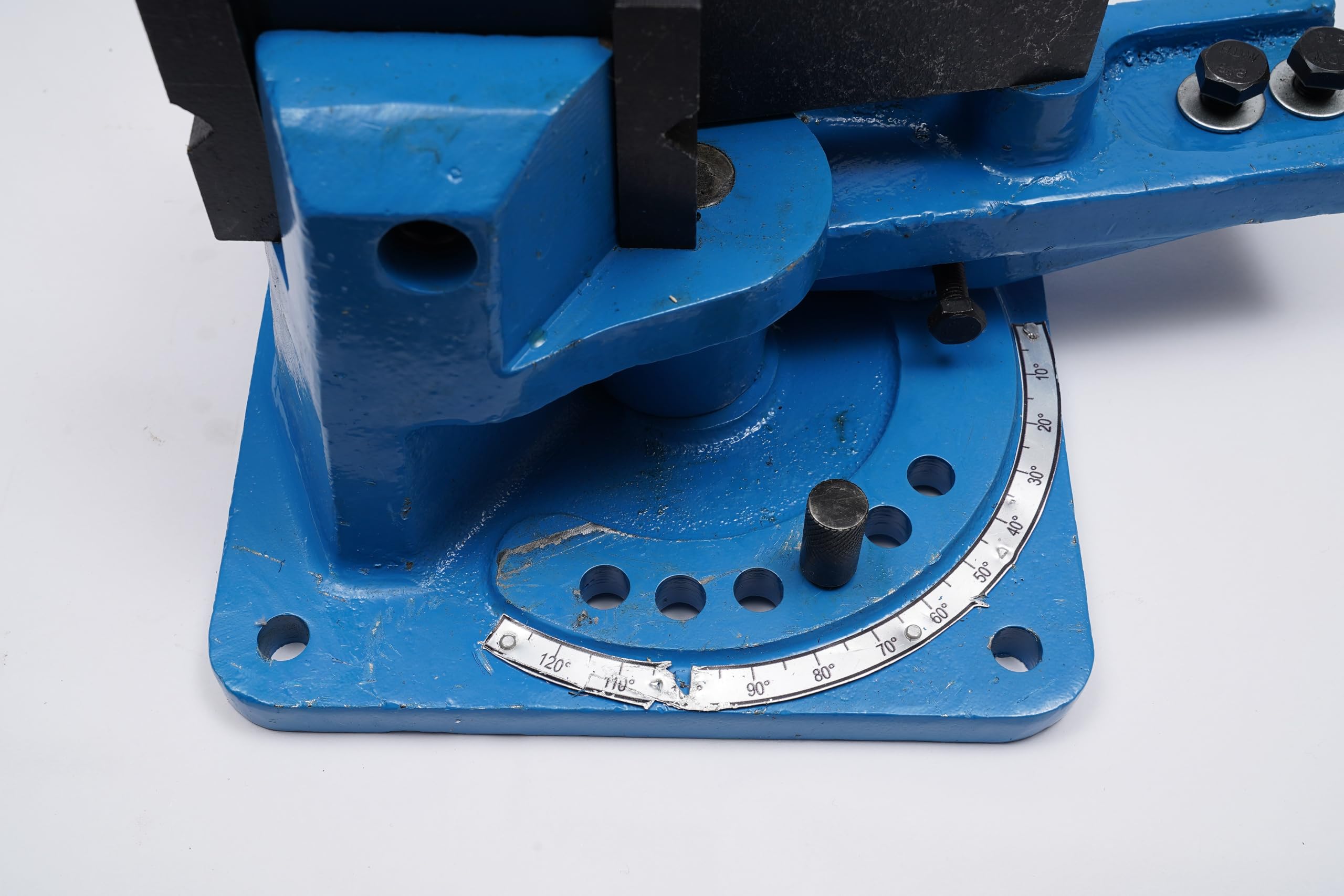 Dobladora manual de metal sin electricidad para acero, aluminio, cobre y latón, grosor de flexión de 15,8 mm, ángulo de 0-120°, resistente a arañazos y bajo mantenimiento, ideal para talleres
