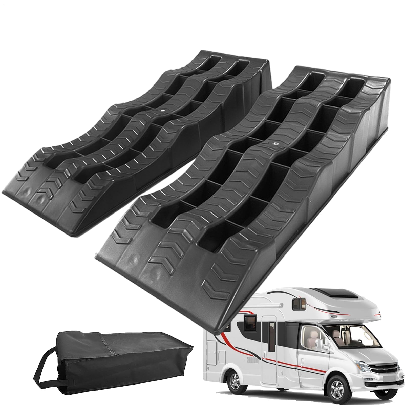 kół samochodowych, 2 sztuki, kliny do przyczep kempingowych, 3 | stopniowe niwelujące do samochodów kempingowych, kliny i niwelator do przyczep, wielofunkcyjne