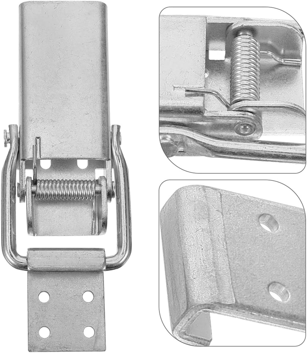 2pcs Heavy Duty Spring Loaded Latch Secure Rv Trailer Lock for Cargo Compartment Durable Spring Latch for Easy Installation Replacement for Gates and Trailers