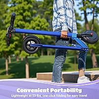 Vista 8 de Caroma Electric Scooter with Seat Option,500350W Motor Up to 2520 Miles Range & 2520 MPH Speed,9" Tires,Adjustable Electric Scooter for