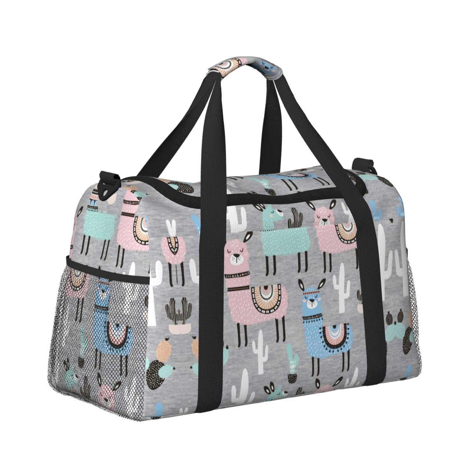 Lama kaktus torba na ramię kobiety mężczyźni podróżna torba crossbody torebka torba na ramię torebki robocze codzienna torba hobo