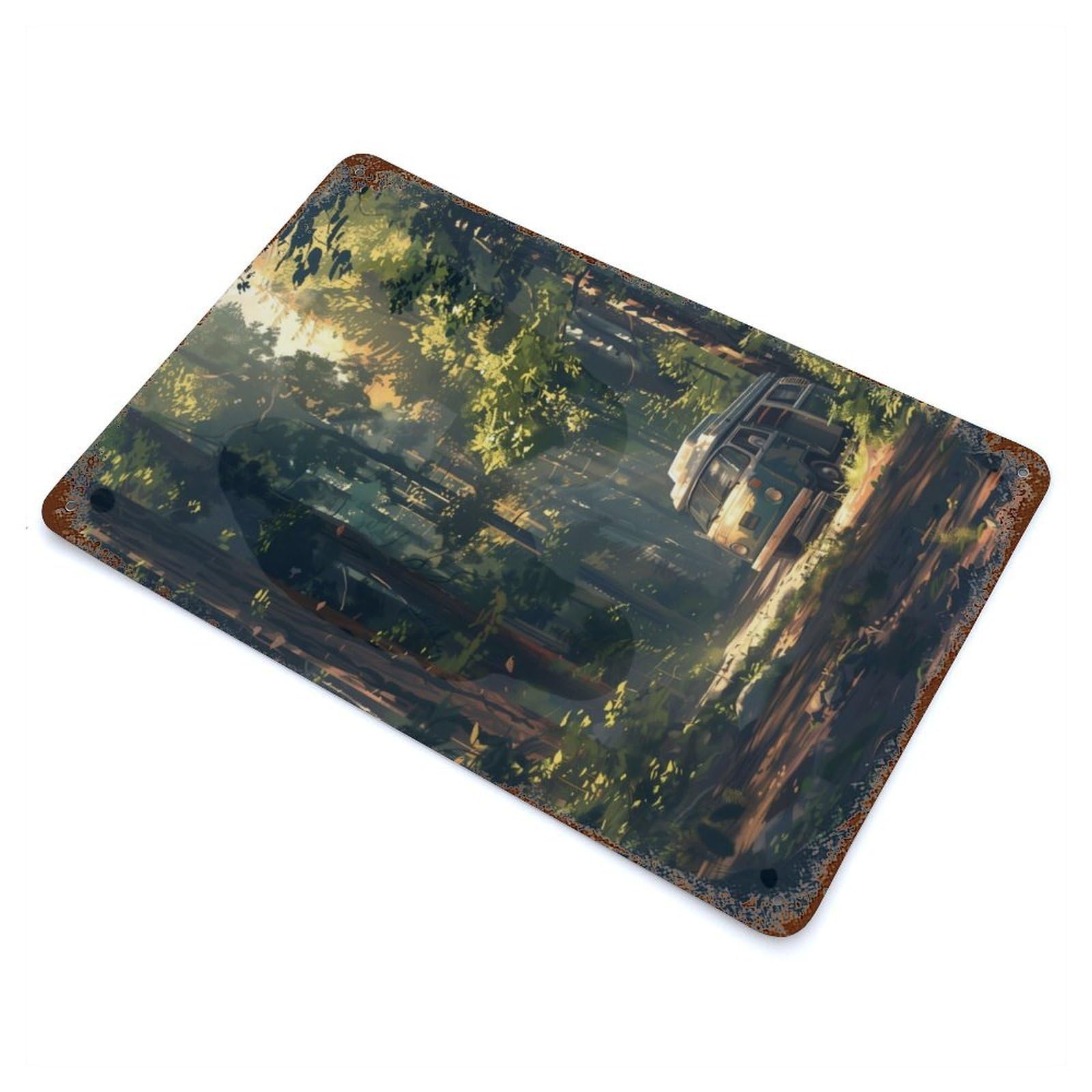 Forest Harmony Retro Metal Sign 11.8"x7.9", Classic Wall Plaque for Garage, Pub Or Kitchen