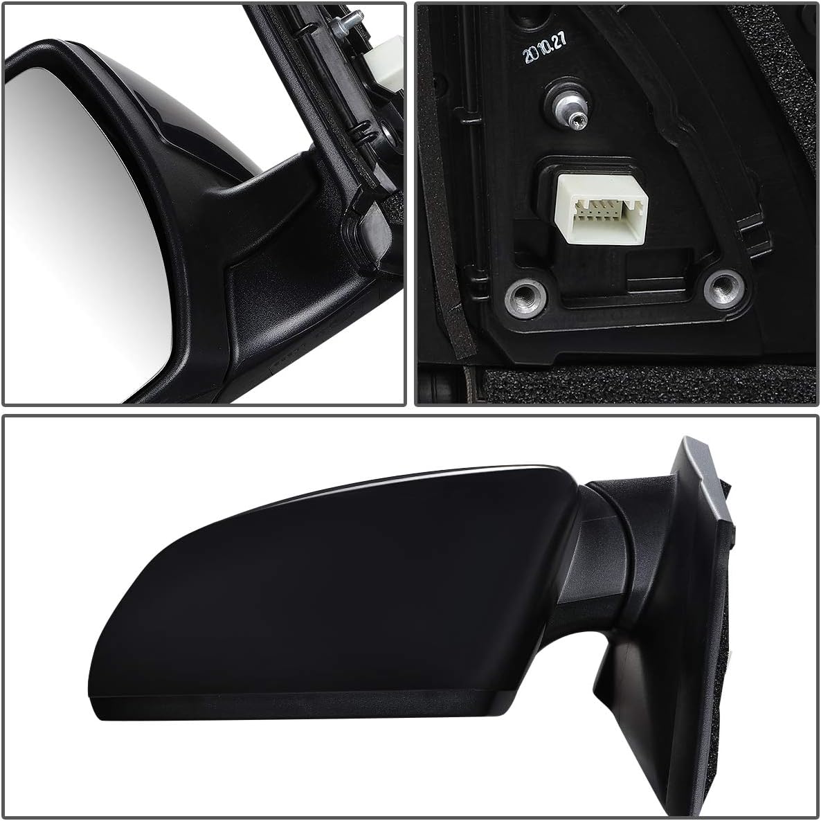 Auto Dynasty HY1320246 OE Style Powered+Heated+Spotter Glass Driver/Left Side View Door Mirror Compatible with Tucson 16-18