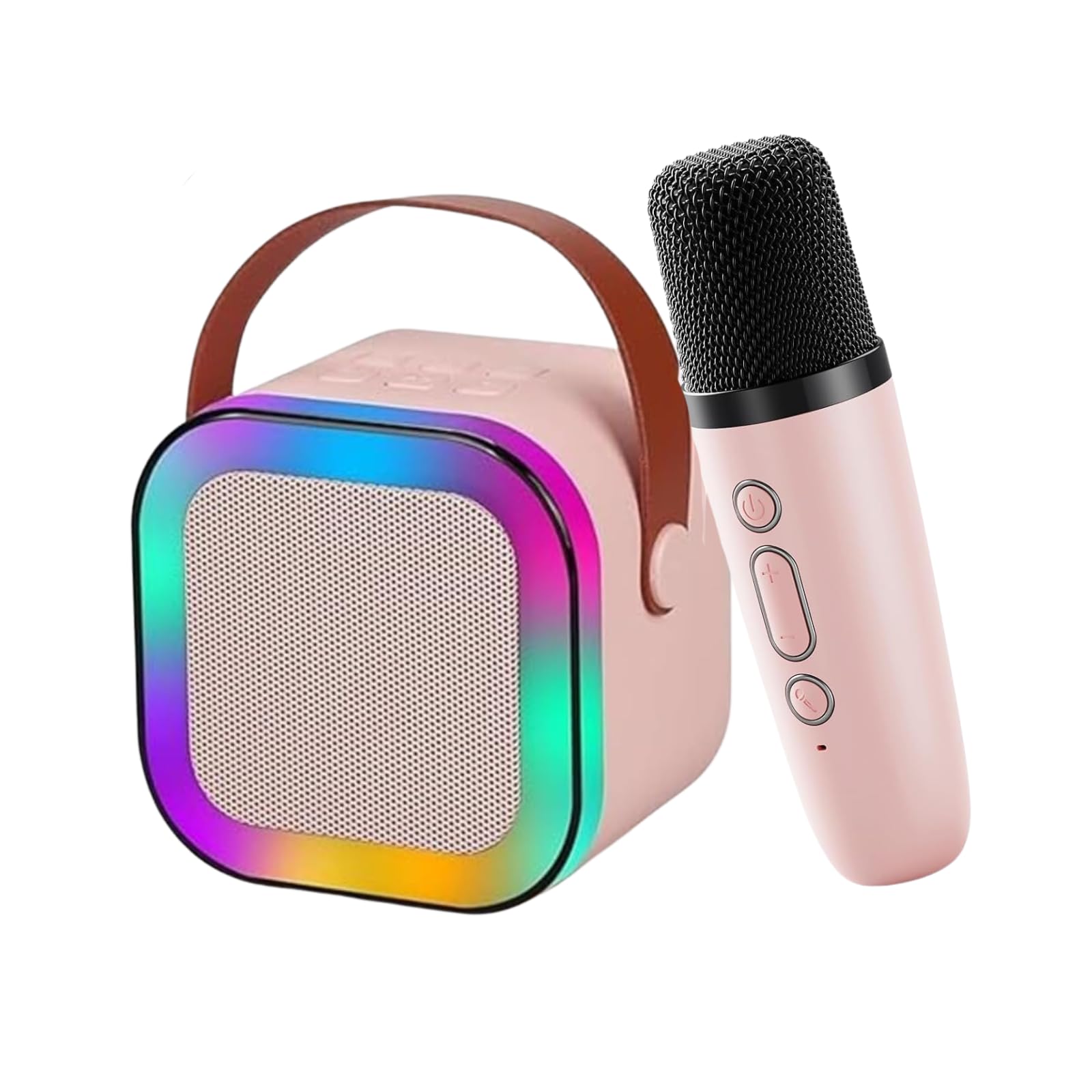 CYNE Karaoke Mic with Speaker for Kids | Bluetooth Speaker with Mic | Wireless Party Speaker with Lights | Mini Sound System | Mic with Bluetooth Speaker for Singing & Fun | Portable Karaoke Set-image-11