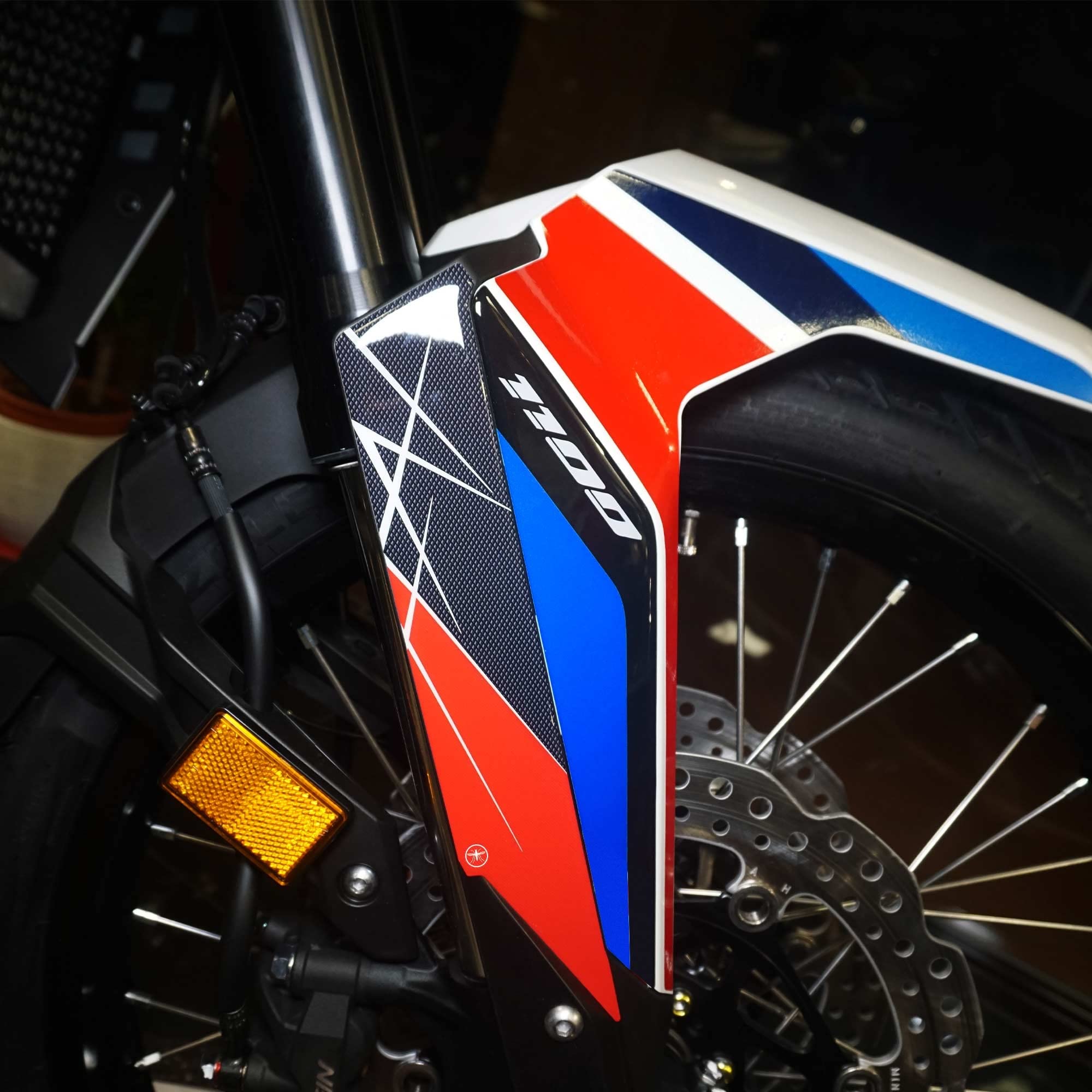 labelbike - 3D Stickers Mudguard Side protections Compatible with Motorcycle Honda Africa Twin 1100 2022