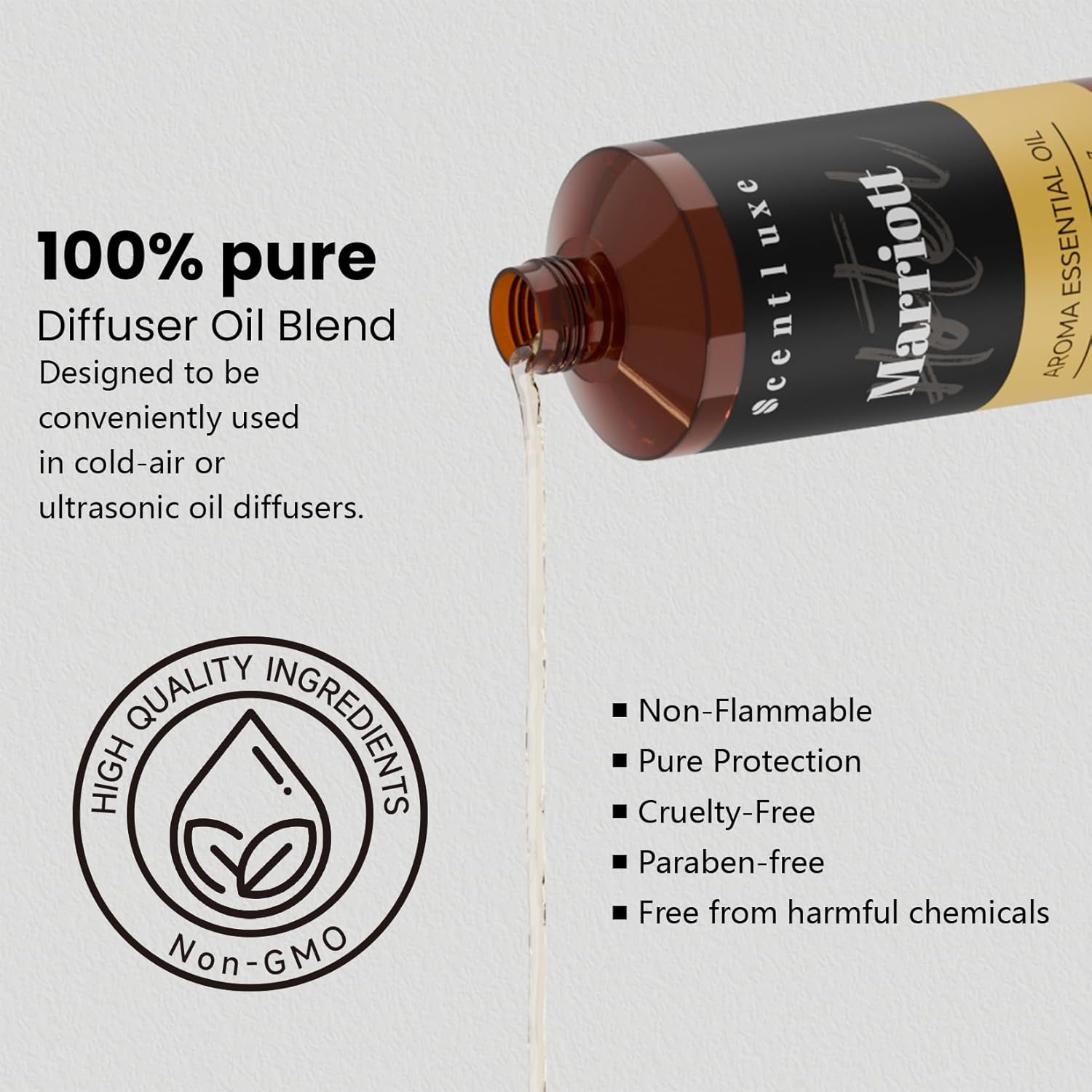 Essential Oils Inspired Marriott Beach Villa Diffuser Oil - Bitter Orange, Jasmine & Lily of The Valley Blend for Home Cleaning Aromatherapy Premium 250mL Hotel Fragrance Oil - Image 3