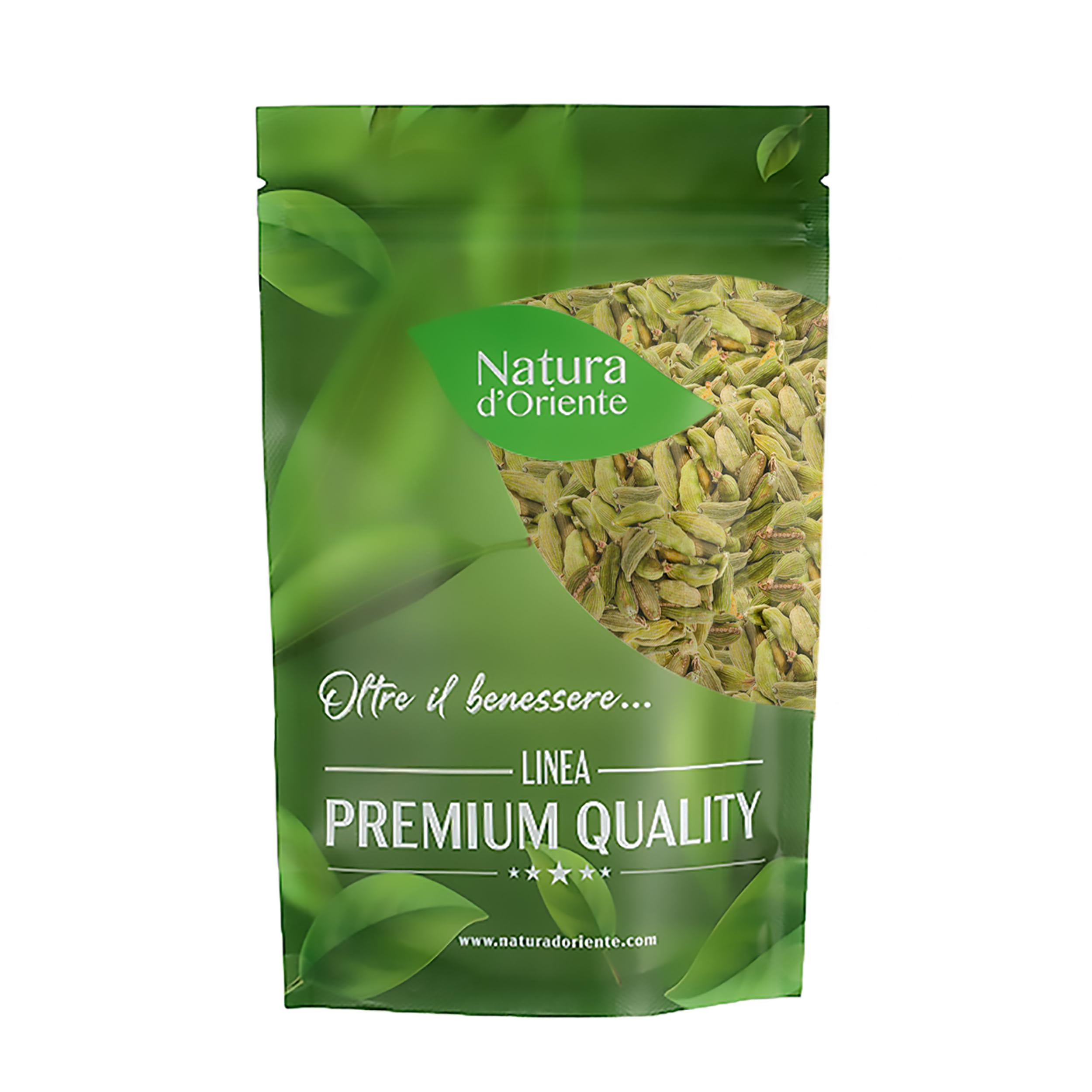 NATURA D'ORIENTE Cardamomo Semi Verdi 200g – Spezia Aromatica Premium dal Profumo Intenso | Ideale per Tisane, Dolci, Piatti Orientali e Bevande Speziate