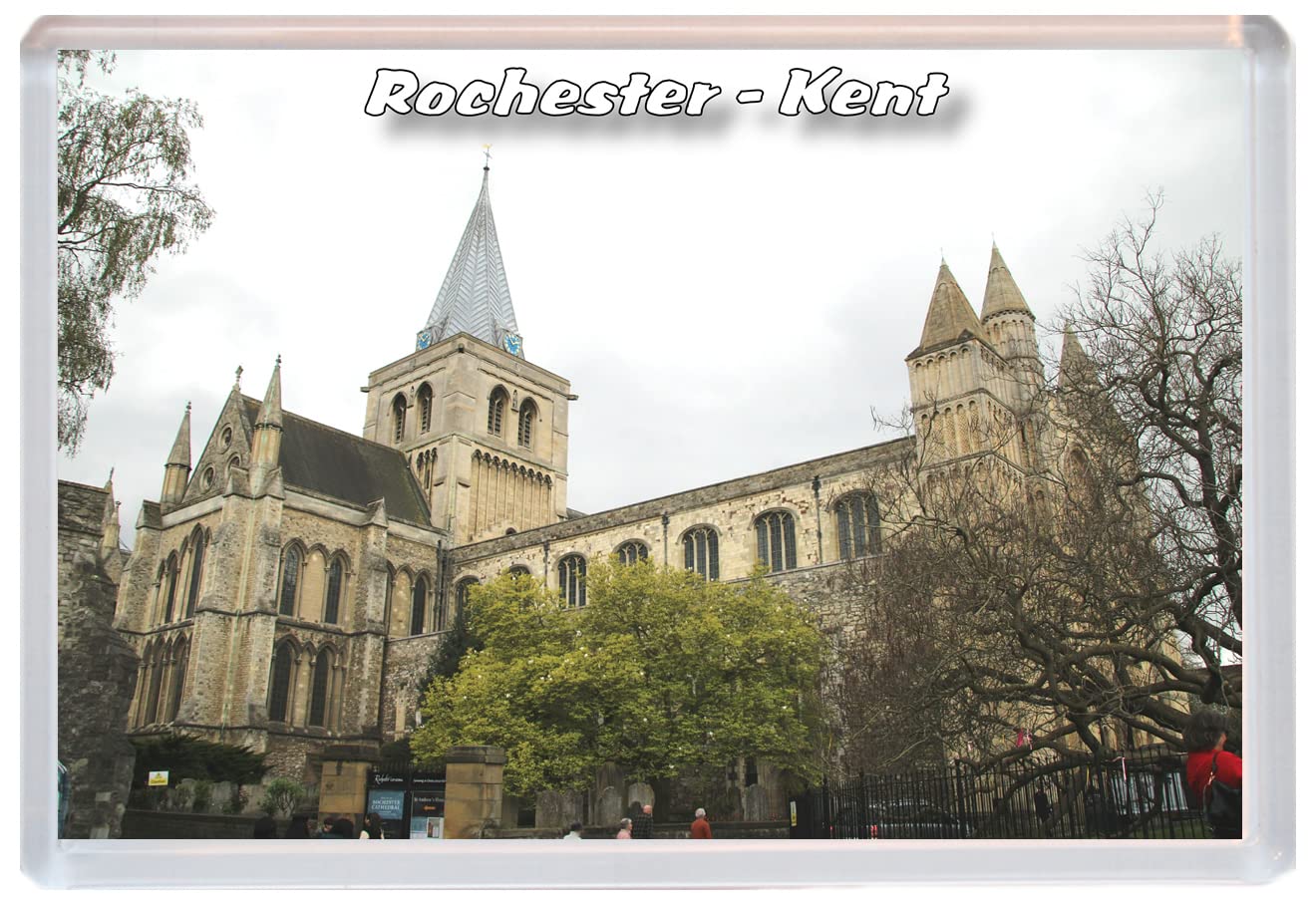 Baked Bean Store Multicolor Rochester - Kent - 96 X 67Mm Jumbo Fridge Magnet/Magnets Bbsfhm657