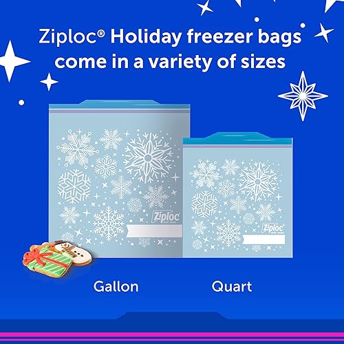 Miniatura 5 de Ziploc - Bolsas de almacenamiento de alimentos para congelador de galón, tecnología Grip 'n Seal para un agarre más fácil, apertura y cierre, 14