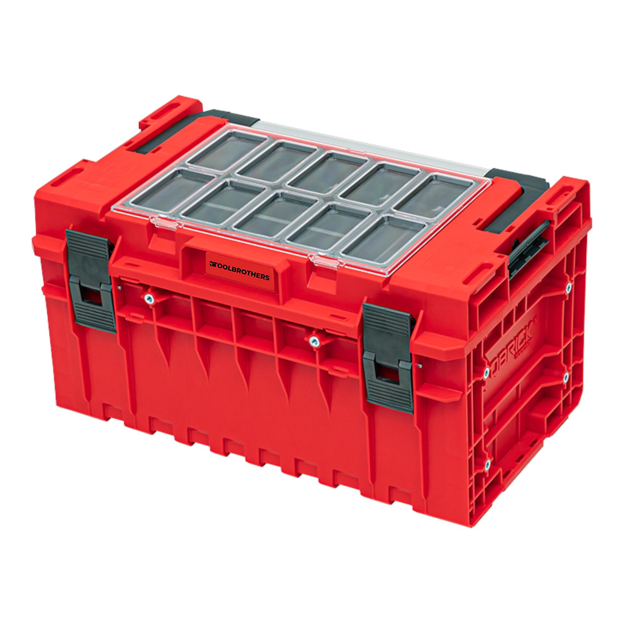 Toolbrothers RHINO ONE 350 2.0 Expert RED ULTRA HD Custom walizka narzędziowa organizer modułowy 585 x 385 x 320 mm 38 l można układać w stos IP66