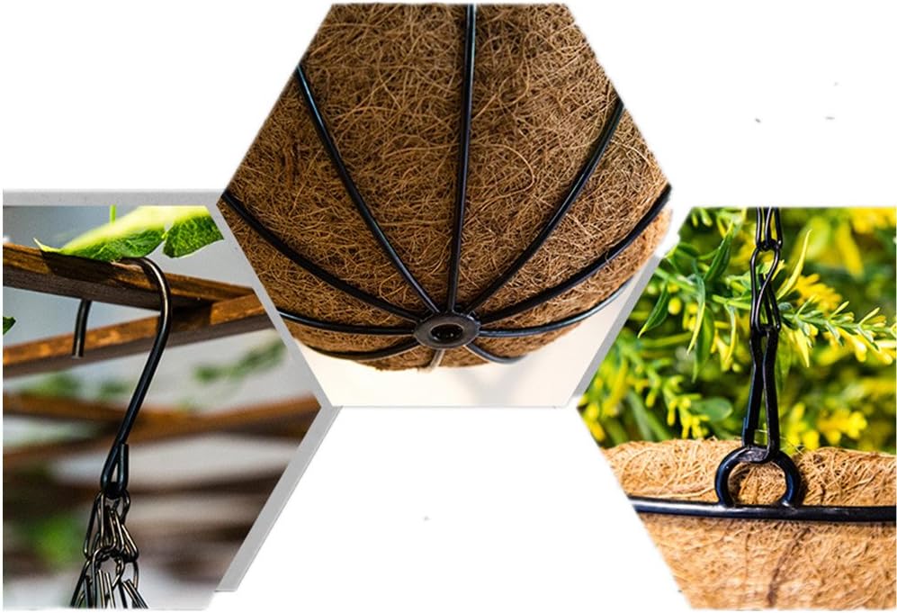 Hanging Silk Small Sunflowers Basket for Indoor Outdoor Home Decoration Hanging Flowerpot with Chain Artificial Small Sunflowers Yellow (Big Basket)