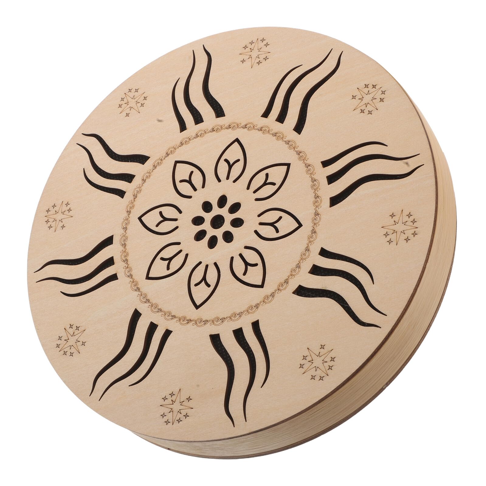 Mipcase Tamburo ad Acqua da Giardino Strumenti Percussione Sonora per Effetti di Pioggia all Aperto Tamburo Disco per Pioggia Rilassante Strumenti Musicale Etnico per Relax