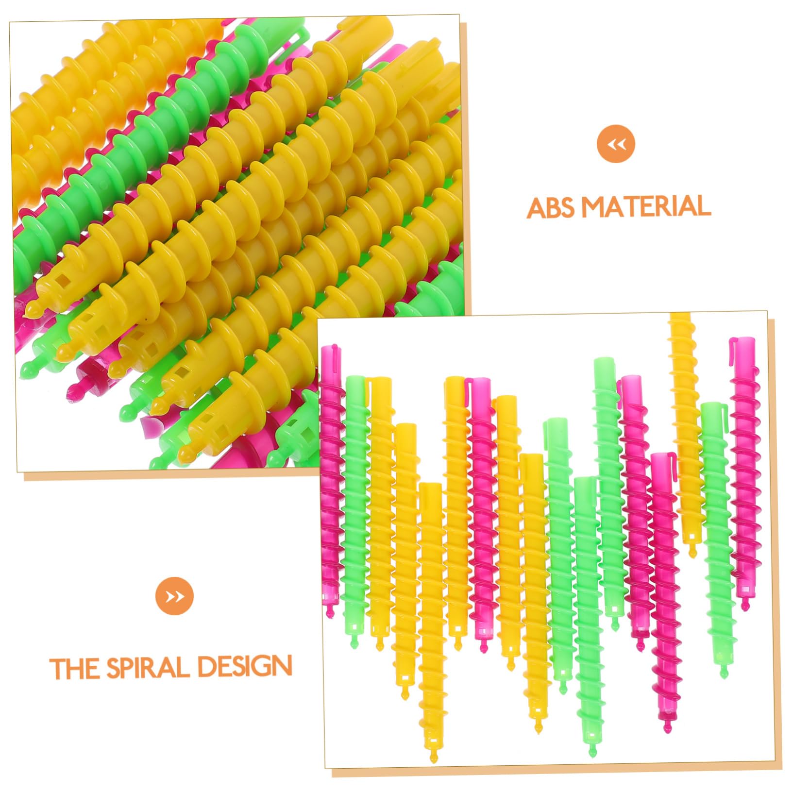 Healeved Varillas para Rizos de Cabello 100 Piezas Abs para Permanente, Ideales para Uso en Casa y Salón, Suaves y Seguras para Mujeres Color Aleatorio