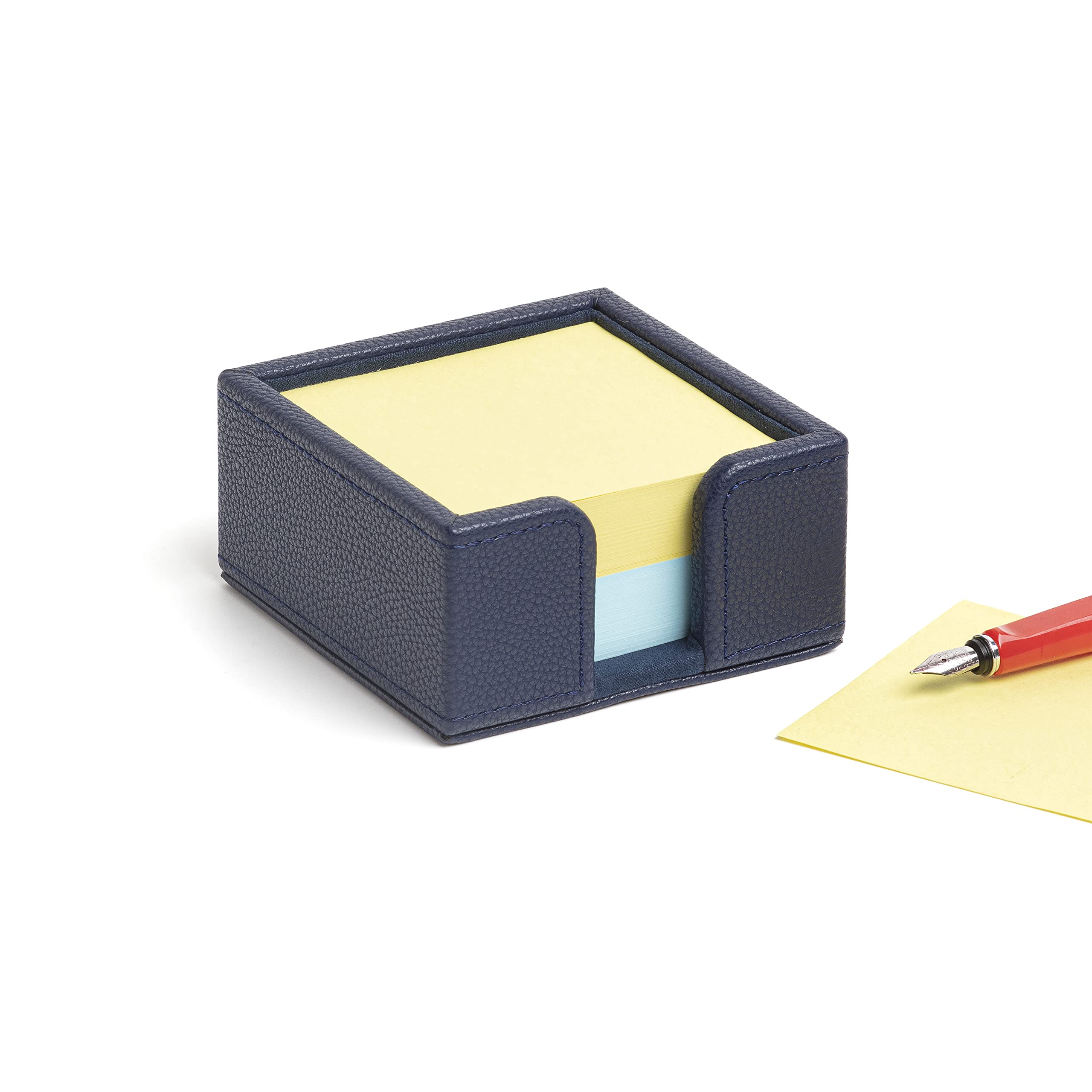 CAMPO MARZIO - Soporte para bloc de notas de escritorio en cuero ecológico funcional y elegante