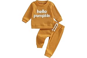 Baby Boy's Pumpkin Boy Fall Winter Outfits