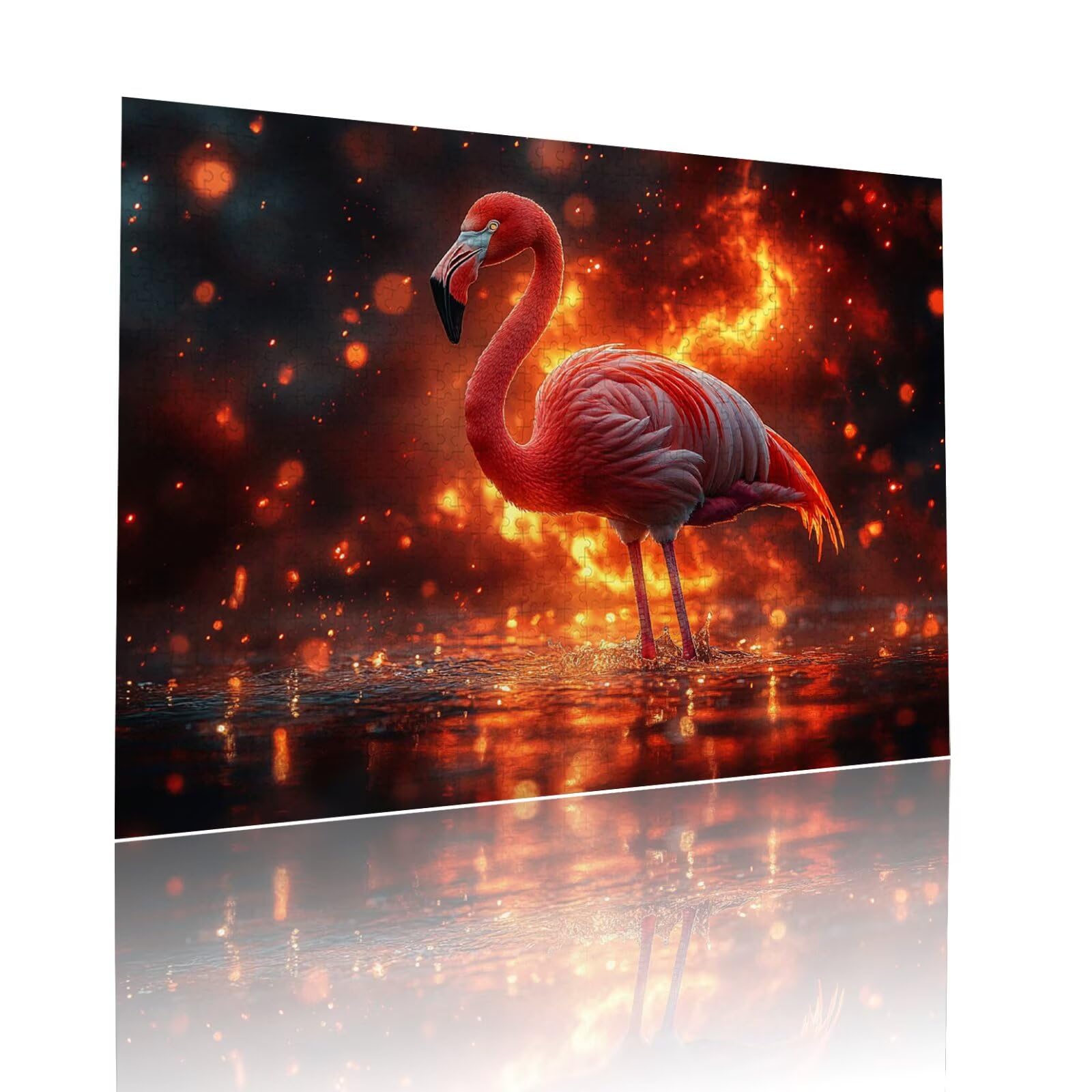 Flamingo Puzzle für Erwachsene Kinder Anspruchsvoll 2000 Teile Impossible Klassische Puzzles Schwer Tier ab 8 9 10 Jahre Mädchen Jungen Jigsaw Kunst Educa, für Dekoration und Geschenke 70x99cm t-367