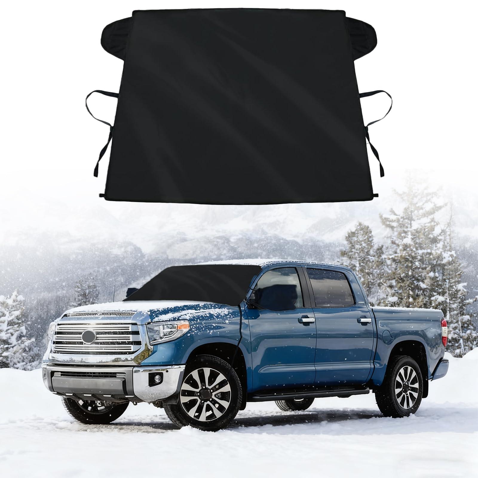 Windshield Snow Cover for Toyota Sequoia 2023-2025 2026/Toyota Tundra 2022-2025 2026 Limited SR5 Platinum TRD Pro Pickup Front Windshield Cover for Ice and Snow for All Season Winter Protector