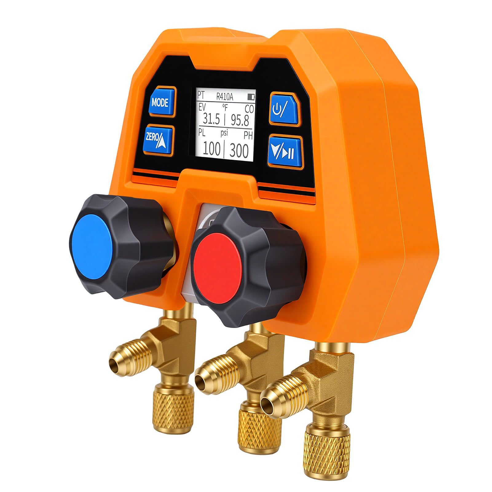 Garosa Cyfrowy Manometr do HVAC, -14 do 800 Psi z dokładnością ±1%