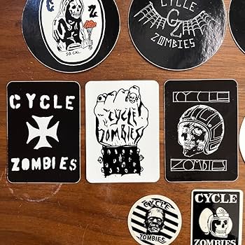 Amazon.com: CycleZombies Cycle Zombies Sticker Set : Toys