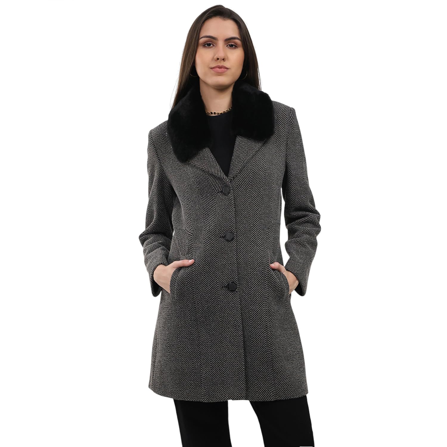 monte carlo Women’s Regular Fit Printed Collared Neck Full Sleeve Winter Coat | Trendy Printed Design | Soft Warm Fabric | Stylish Winter Outerwear for Women (Pack Of 1)-picture-37
