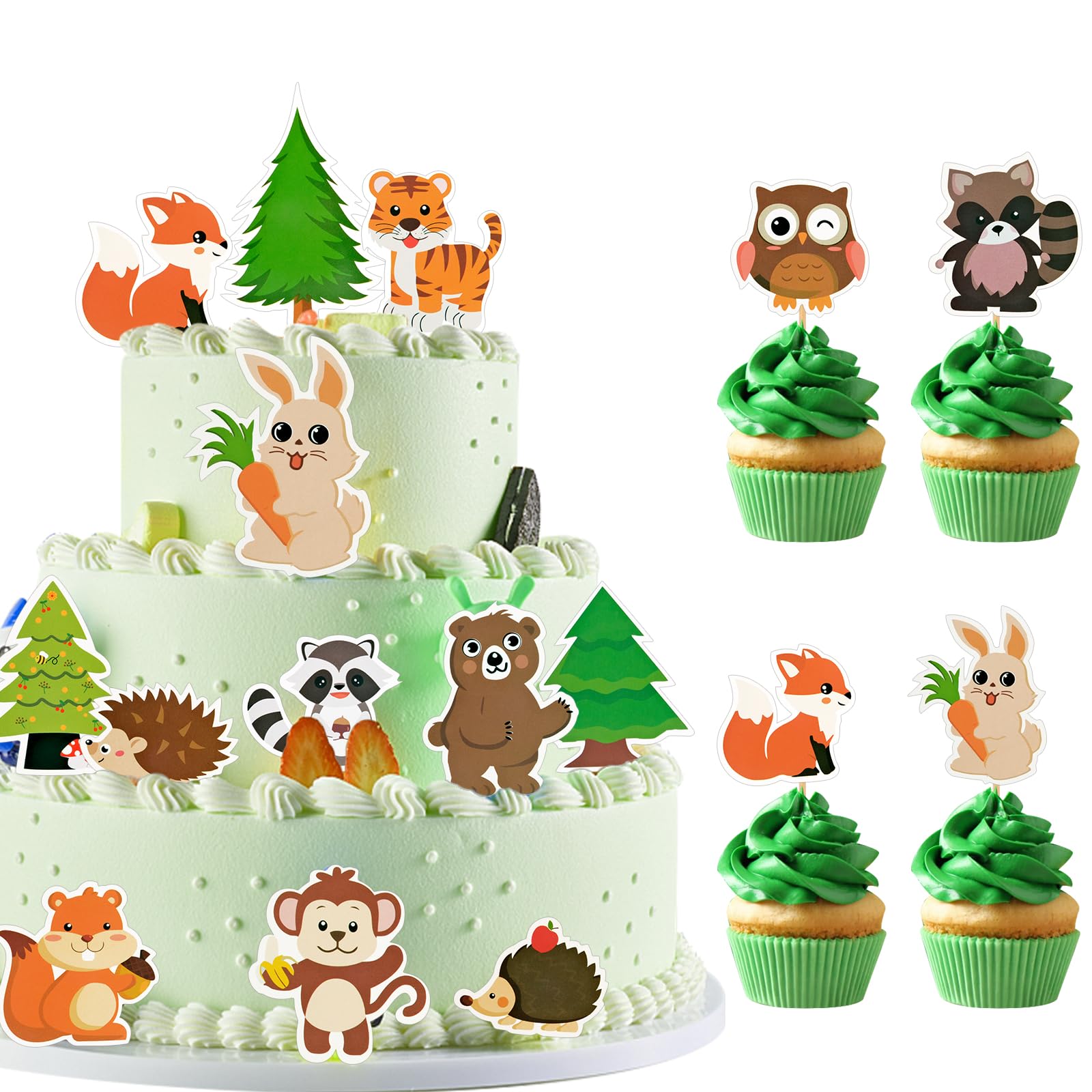 Decorazione Compleanno Safari Baby Shower Decorazione Per Torta Con Animali Da Safari – Immagine In Zucchero Con Nome E Numero – Immagine In Pasta Di Zucchero Per Feste Di Compleanno Per Bambini