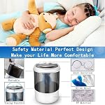 Cutiesky Multi-Function Portable Mini Shoes & Clothes Washing Machine, Semi-Automatic, 9.9 lbs Capacity, Top Load, Black, Moderate Efficiency