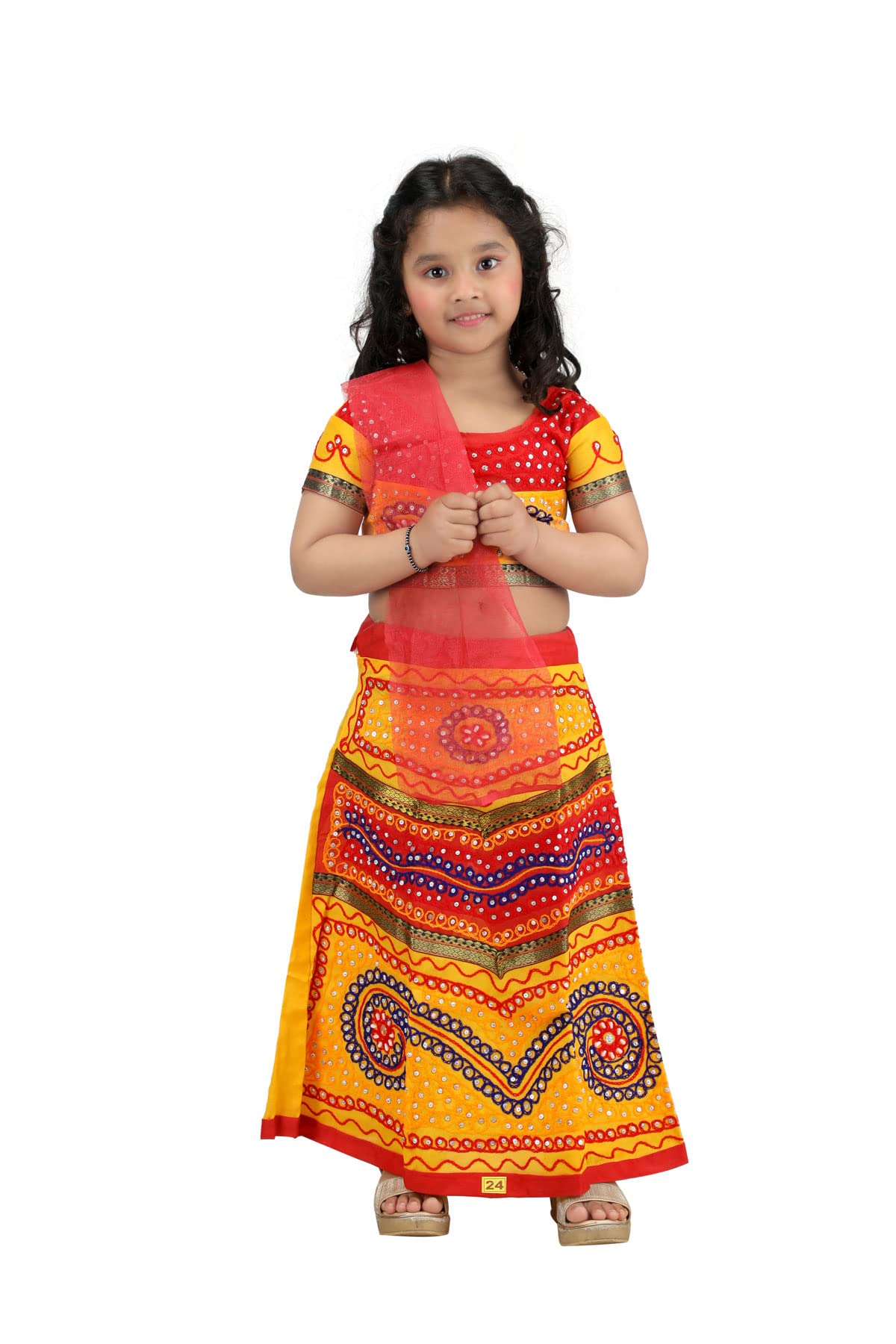 BookMyCostume Radha Gujarat Garba Navratri Indian State Fancy Dress Costume for Girls and Women - Without Jewellery 10-12 years (B08KT8K4XF) Amazon Price History, Amazon Price Tracker