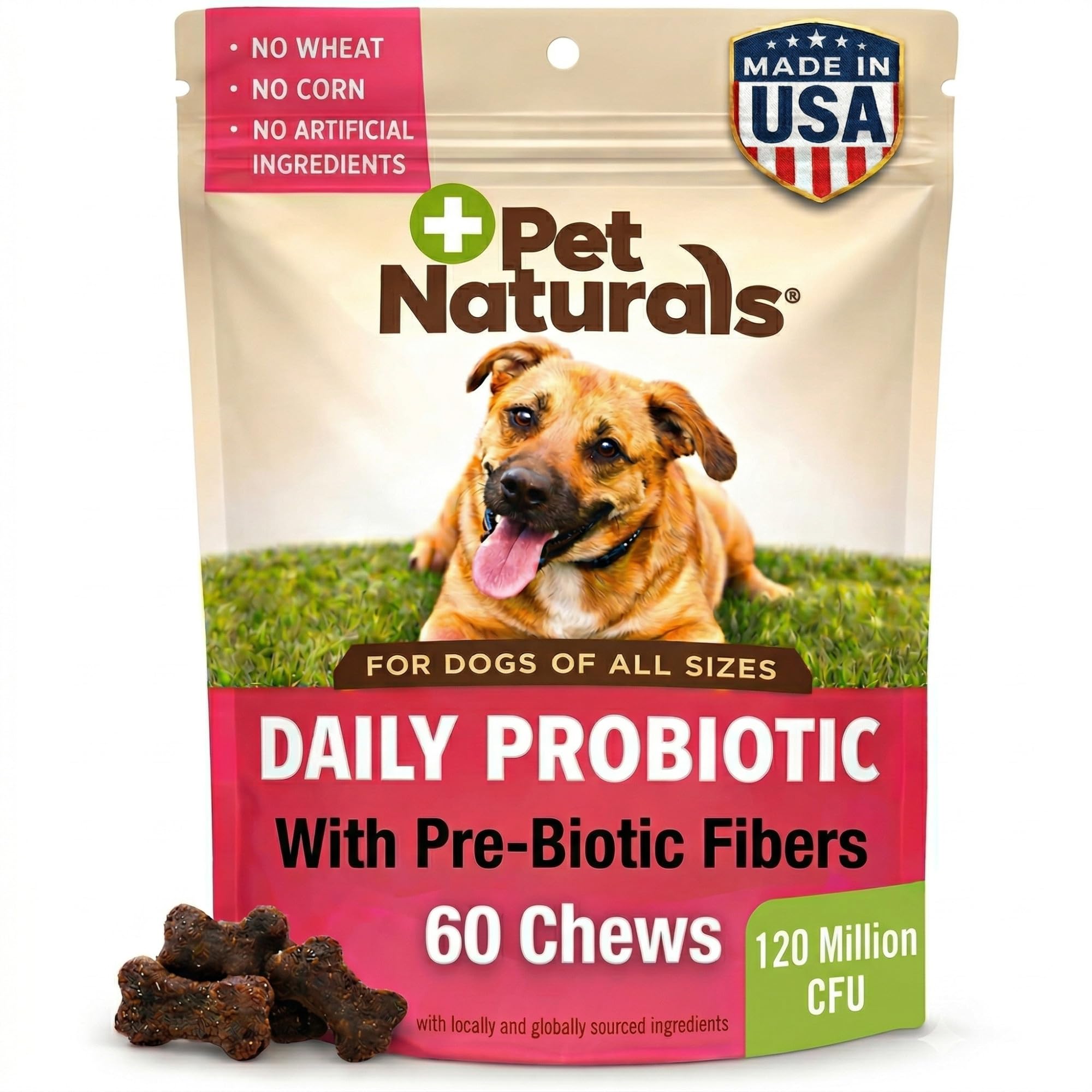Pet Naturals Daily Probiotic Soft Chews for Dogs