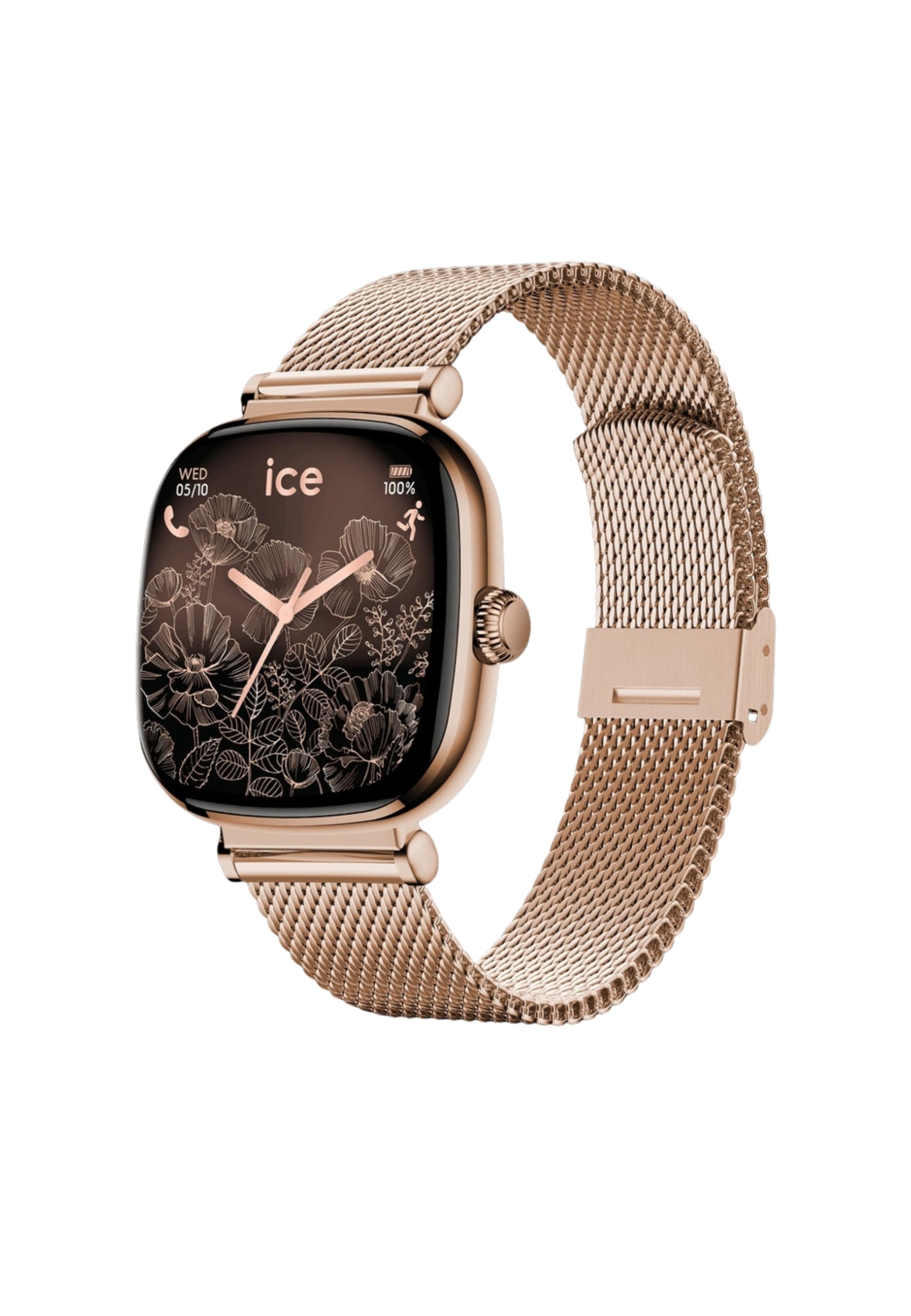 Ice-Watch – Ice smart 2.0 – Quadratische Smartwatch für Damen mit Edelstahlarmband (1,70 Zoll)