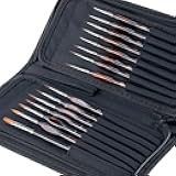 Transon 15pcs Fine Detail Paint Brushes for Miniature and Model Painting, Suitable for Acyrlic Painting Gouache and Watercolor Painting