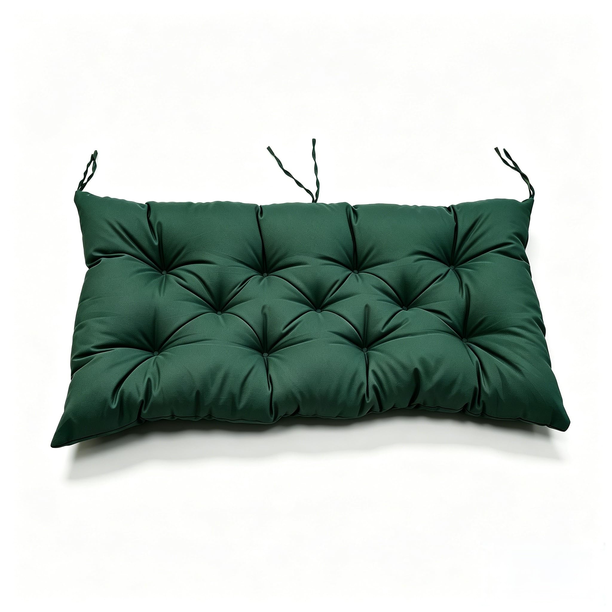 Cuscino per panchina, cuscino da panca per interno e esterno, idrorepellente, cuscino per panca da giardino e dondolo Hollywood (Verde scuro, 150 * 50 * 8 cm)