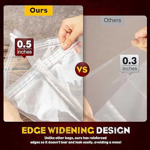 Miniatura 10 de Bolsas de salmuera para pavo, paquete de 3, 26 x 22 pulgadas, bolsa de salmuera extra grande con capacidad para hasta 35 libras, bolsa de salmuera