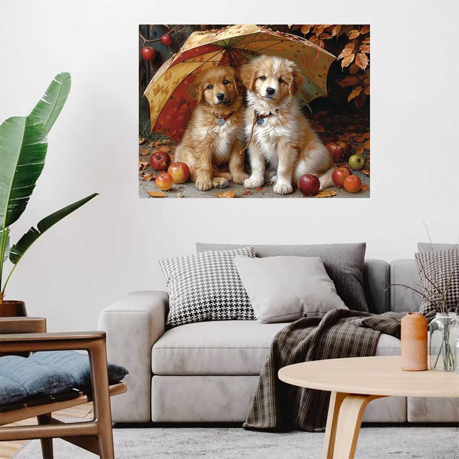 Diamond Painting Pies Diament Malarstwo Liście Dla Dorosłych, 5D DIY Zestaw do haftu krzyżykowego dla dorosłych, Obraz Diamenty Kryształ Sztuka Haft Zestaw, pour Dekoracje Świąteczne, Prezent Kobiety