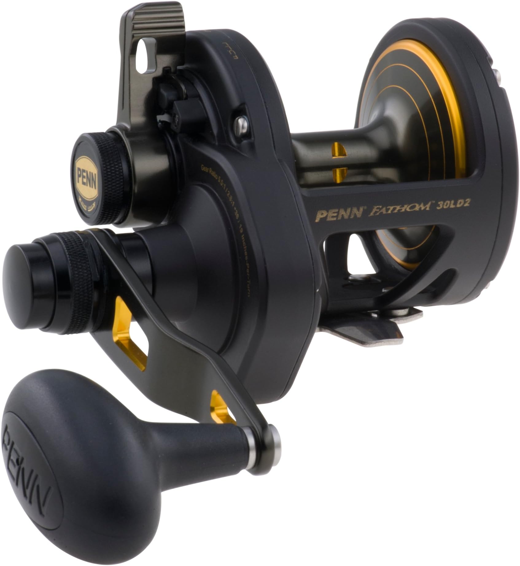 Penn 1292933 Fathom 30 Lever 2-Speed Lever Drag Fishing Reel