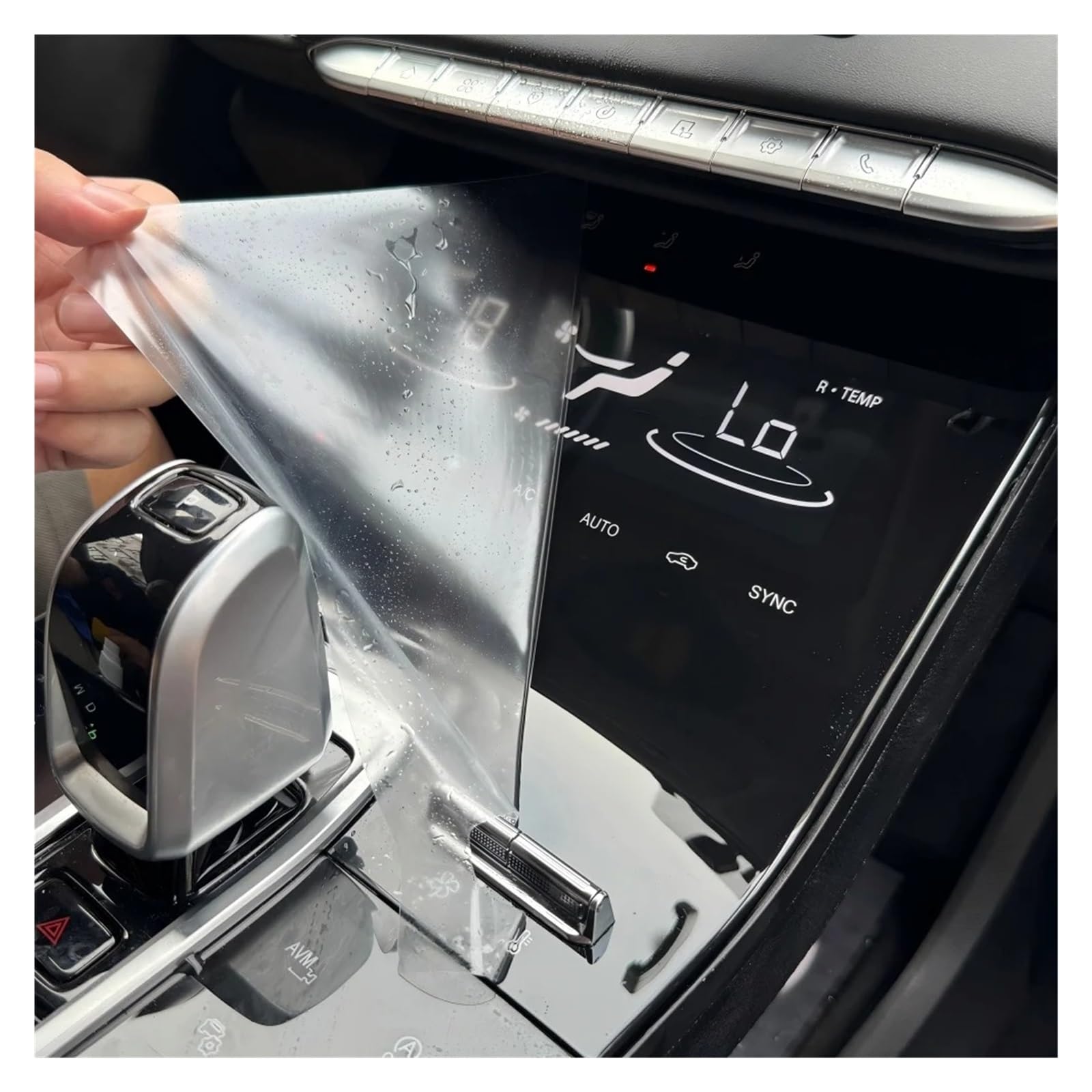 Navigation Schutzfolie Für Skoda Für ENYAQ IV 2021-2024 Auto Innen Tür Center Konsole Media Dashboard Navigation TPU Schutz Film(Right driver seat)