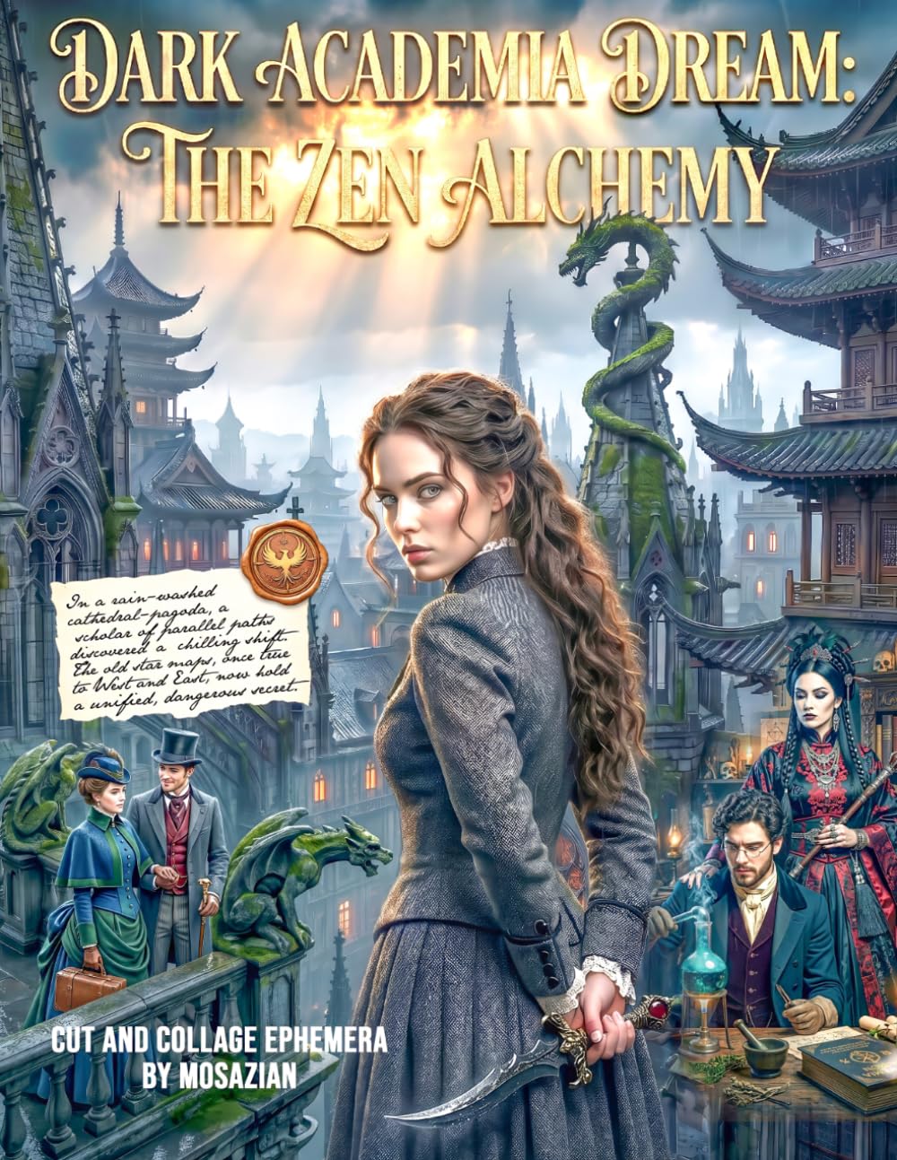 Dark Academia: The Zen Alchemy: Cut and Collage Ephemera: An East Meets West Dark Academia and Mystical Alchemy Collection for Junk Journals, Mixed ... Papercrafts, and Gothic Scrapbooking