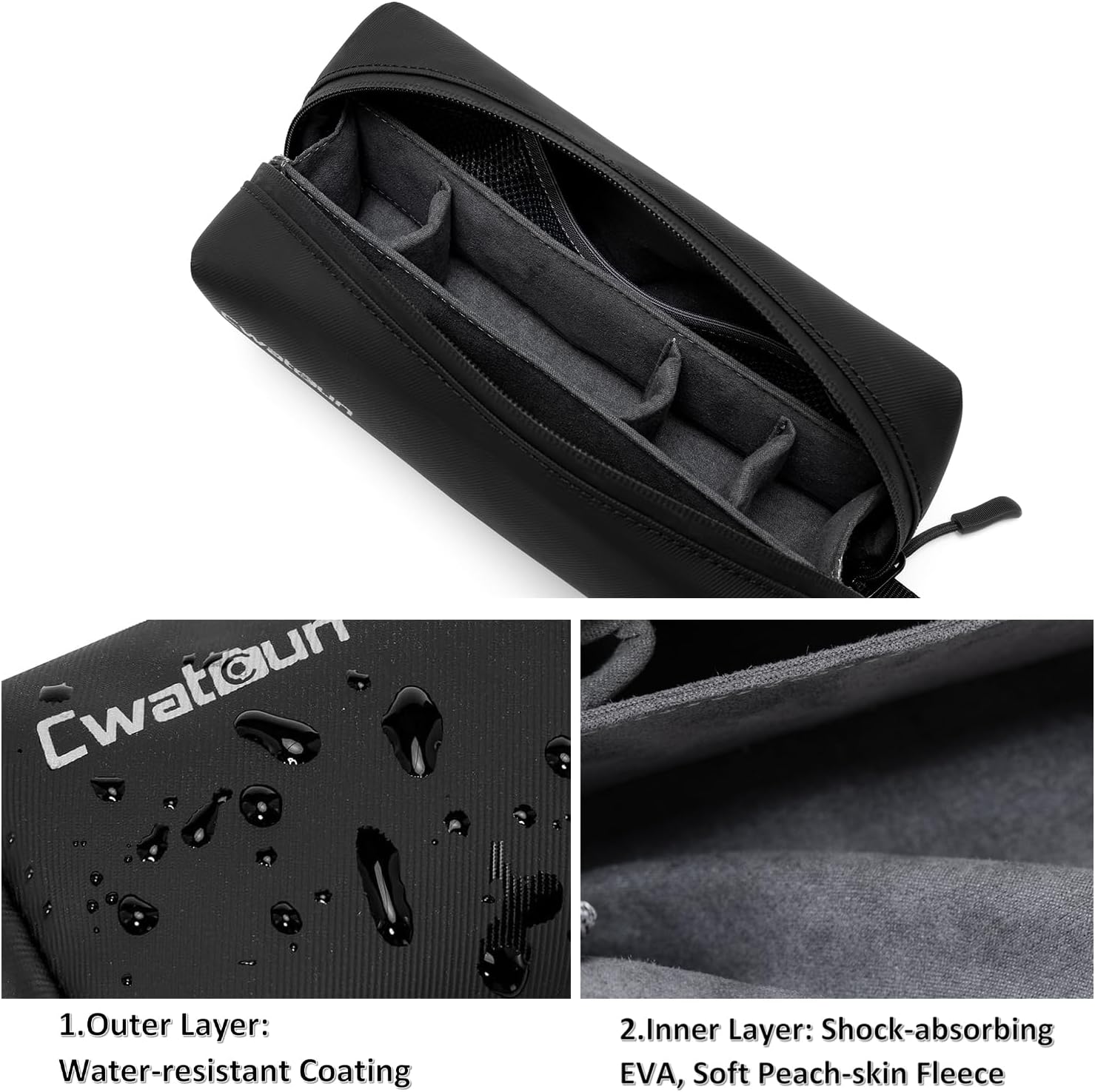 Cwatcun DJI Osmo Pocket 3 Case， Portable Storage Carrying Bag for DJI Osmo Pocket 3/Xtra Muse Creator Combo Camera Accessories - Image 4