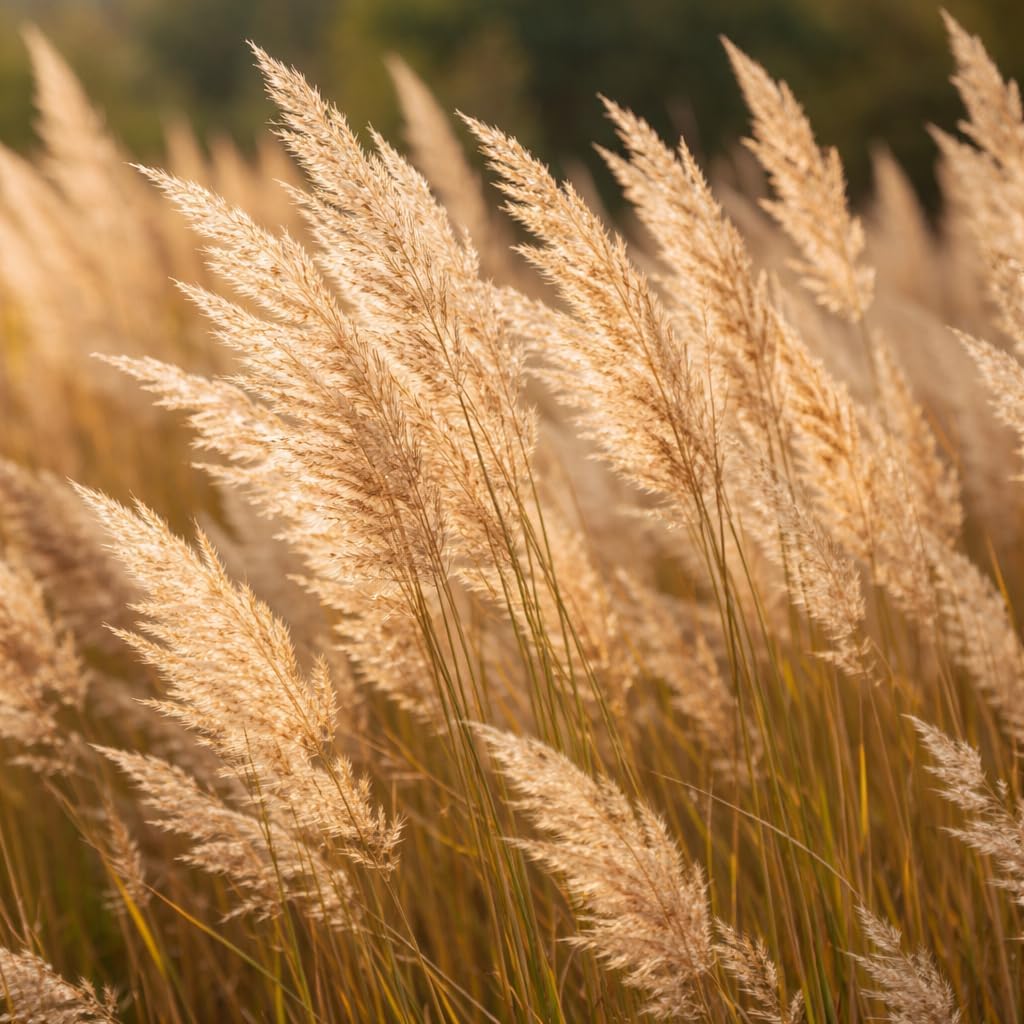 Feather Reed Grass Plug – Calamagrostis x acutiflora ‘Karl Foerster’ – Hardy Ornamental Perennial Grass – Tall Upright Plumes – Full Sun Garden Plant (5)