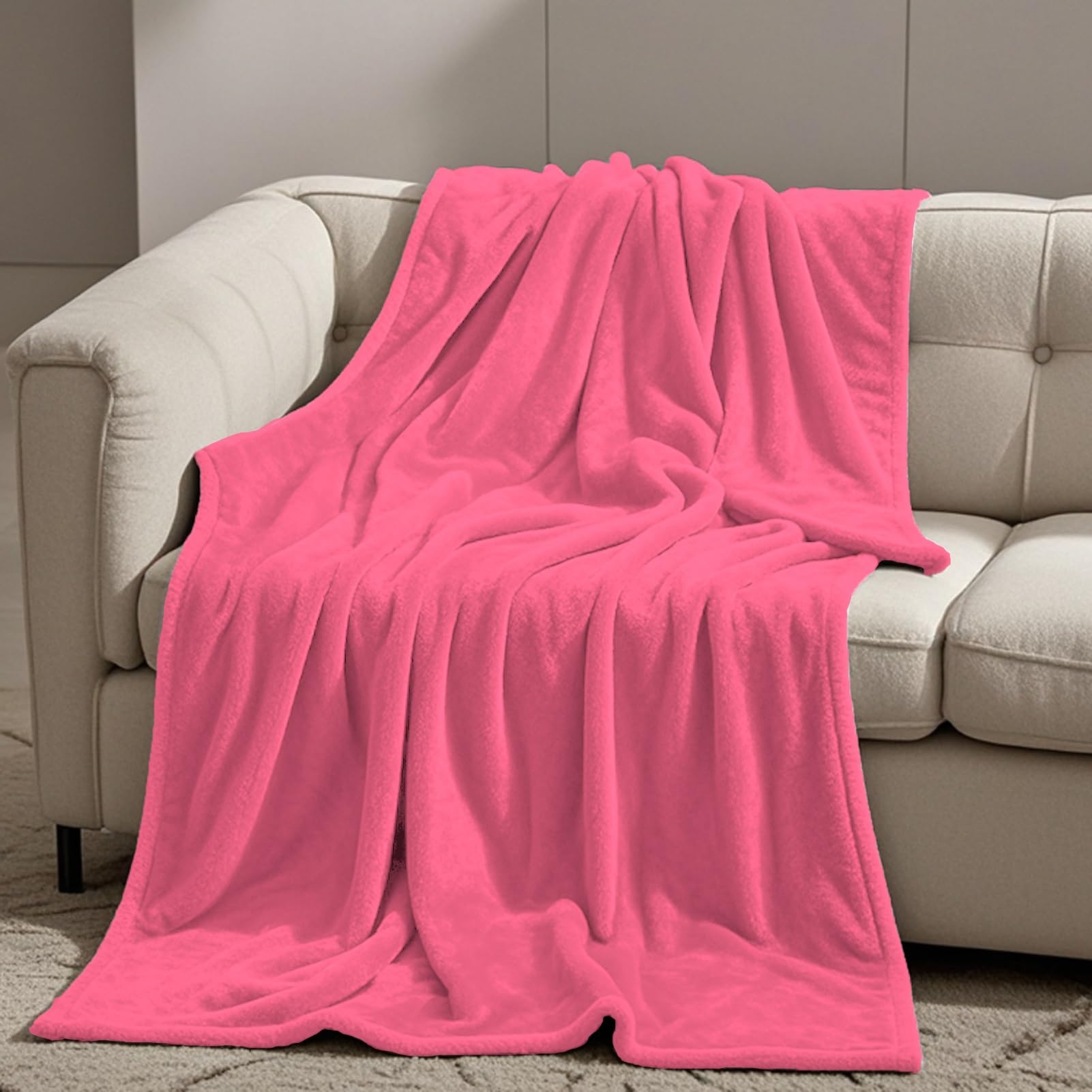 Amazon｜ブランケットシングル 140 x 180 cm マイクロファイバー 毛布
