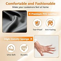 Vista 6 de CLATINA Silla de recepción de invitados, sillas de sala de conferencias, sillas de sala de espera con brazos acolchados, silla de escritorio sin