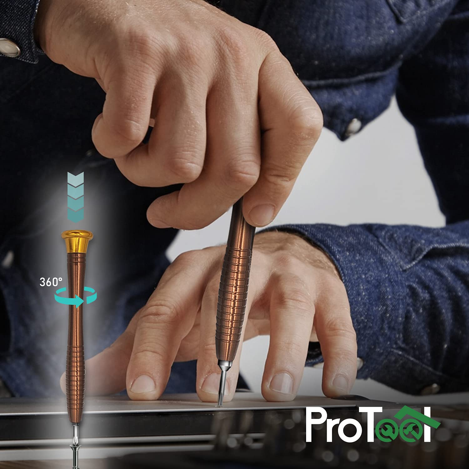 Set Mini Cacciaviti Precisione 29 in 1 Professionale, Kit riparazioni smontaggio per Occhiali, Orologio, iPhone, iPad, Smartphone, PC,Laptop, Tablet,Elettronica, 4 leve gratis