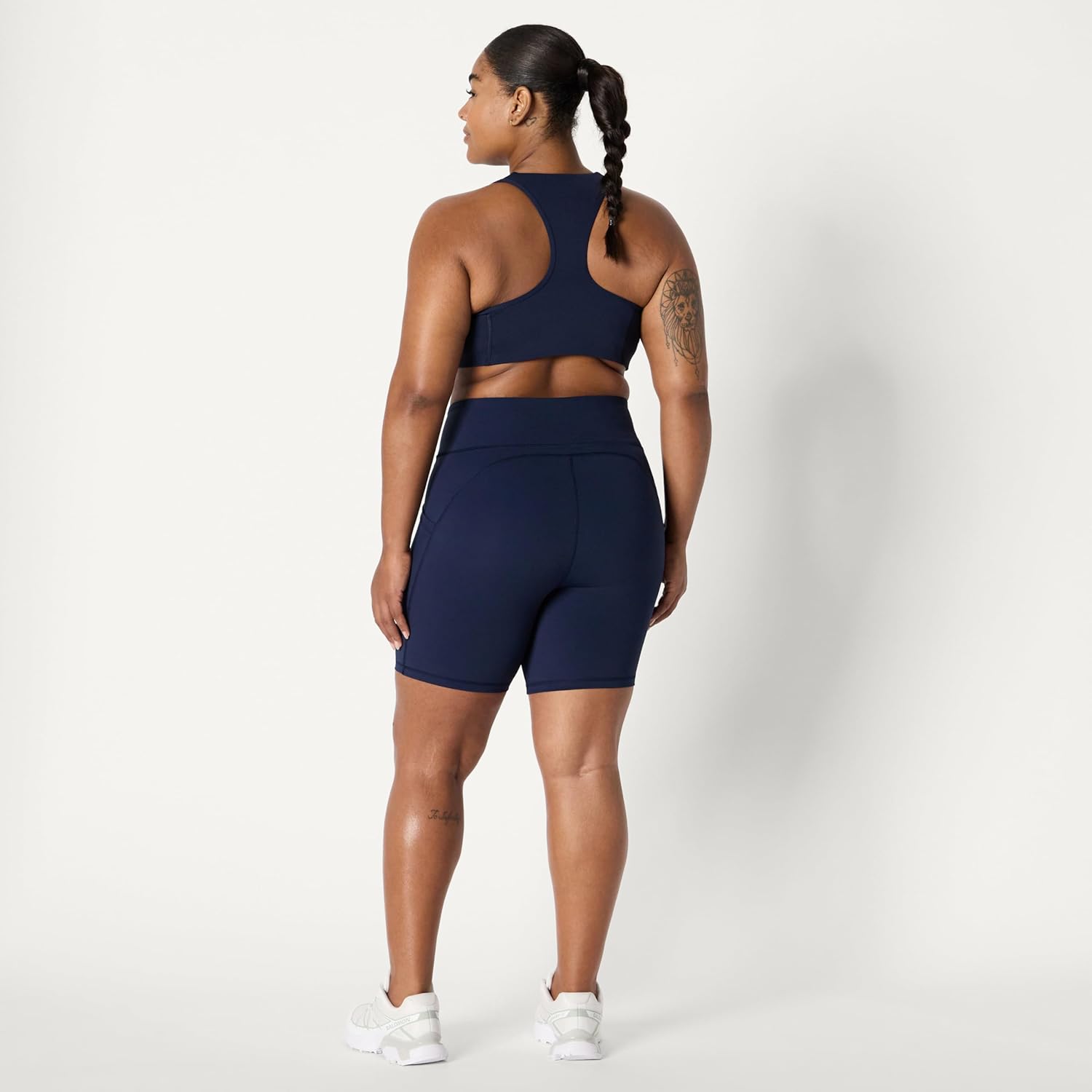 Amazon Essentials Women's Active Total Train High Waist 7" Gym Workout Biker Shorts with Pockets - Image 7