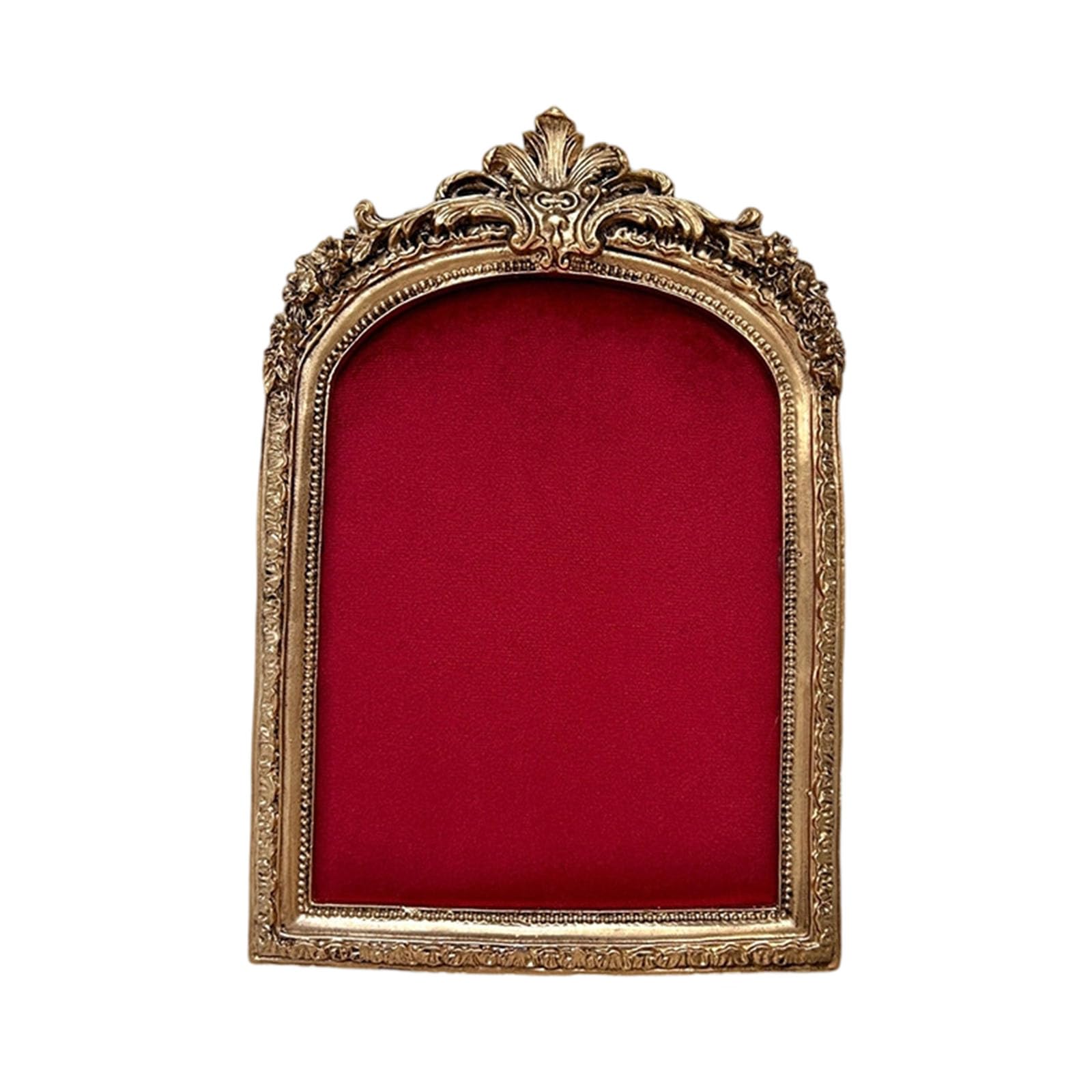 Cadre de rangement de bijoux style antique en résine et flanelle