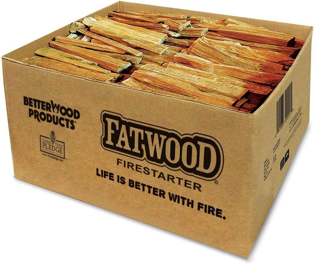 Fatwood Firestarter Kindling Sticks, 25 lbs Sports