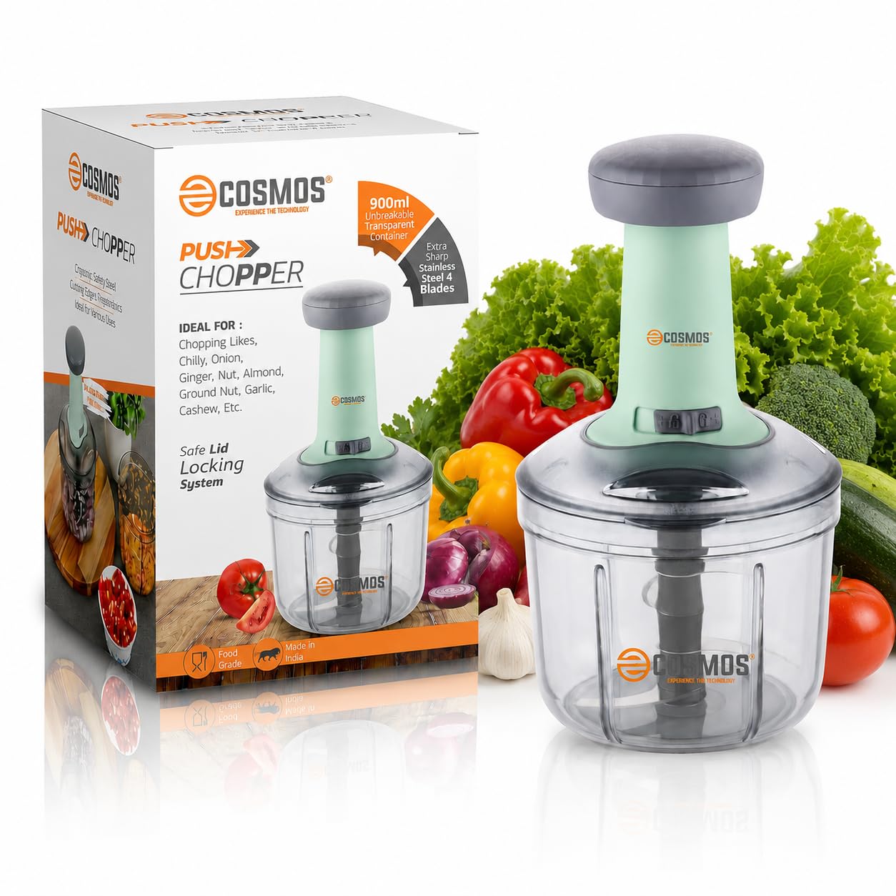 E-COSMOS® Food Chopper 900ml