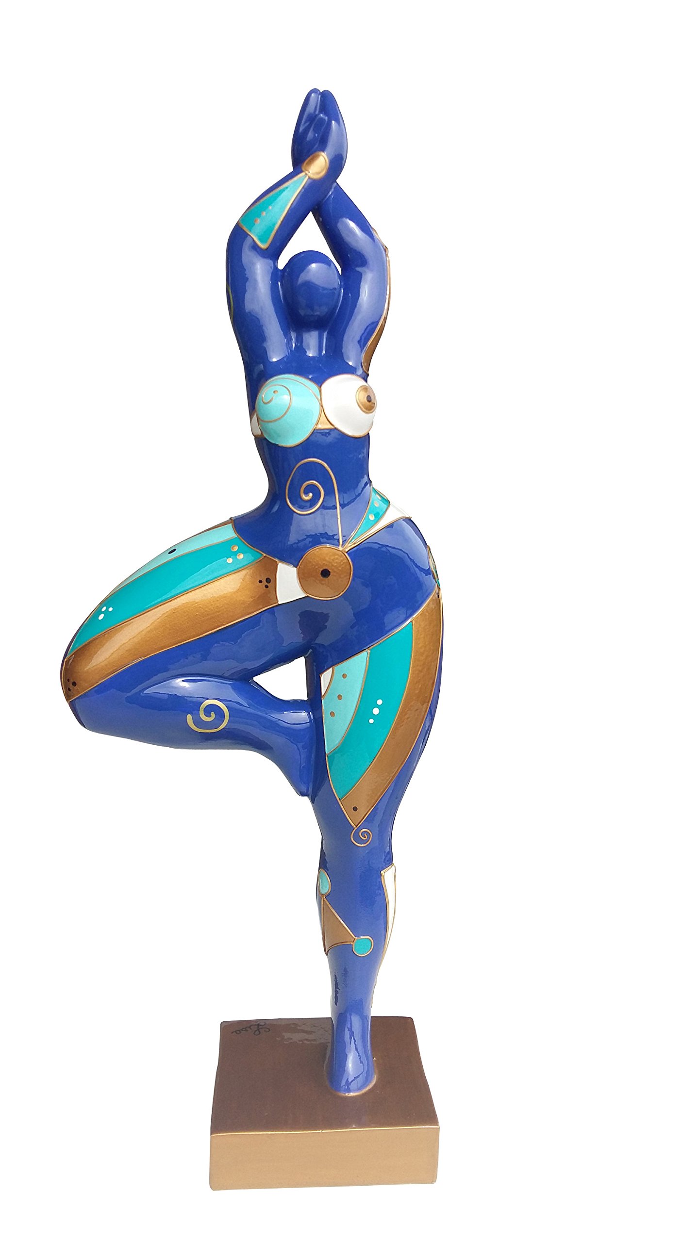 Laure TERRIER Statue in The Style of Nanas Niki de Saint Phalle, Model Calypso Decoration, Unique Piece! H 20,4 inches